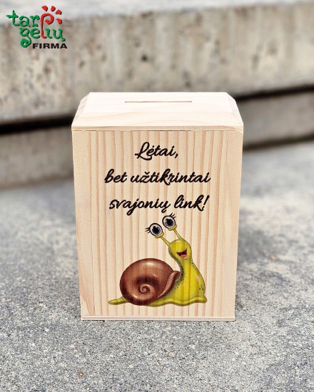 Taupyklė "Lėtai, bet užtikrintai svajonių link"