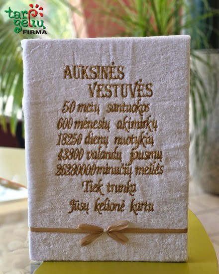 Gertuvė su užrašu