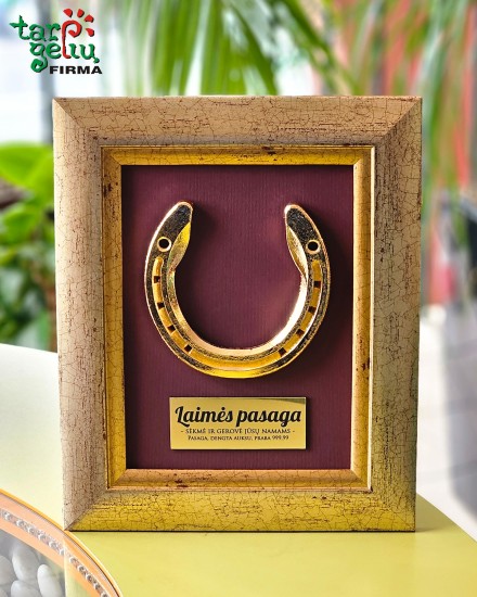 Sėkmės pasaga su jūsų palinkėjimu