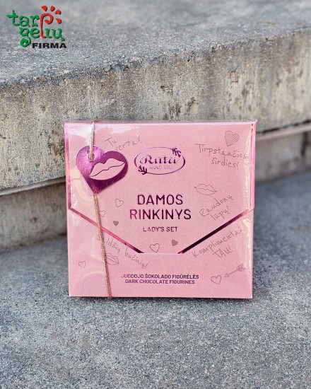 Juodojo šokolado figūrėlės „Damos rinkinys“ 