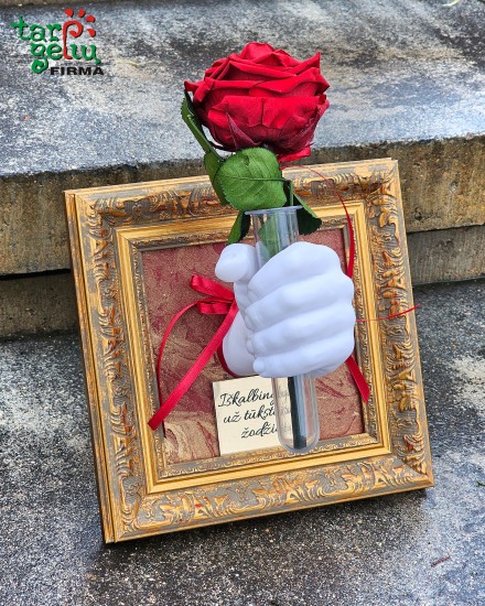 Dekoruotas obuolys pinigams dovanoti