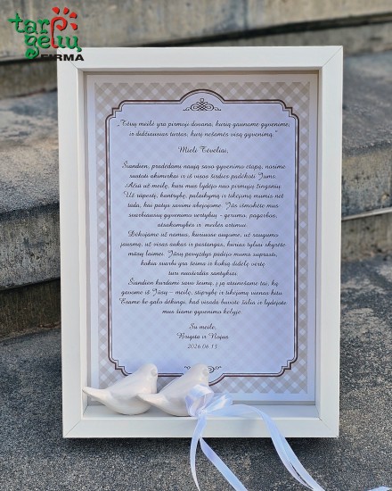 Asmeninė padėka TĖVELIAMS