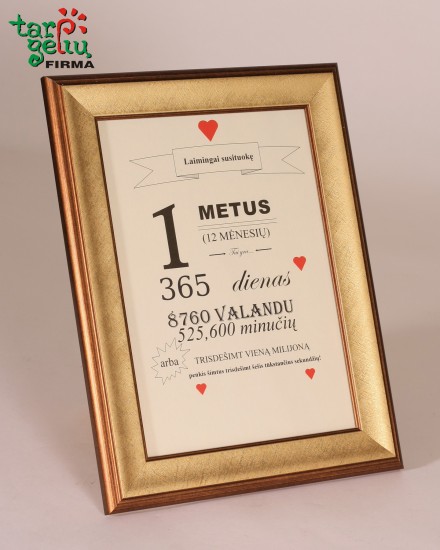 1-osios vestuvių metinės