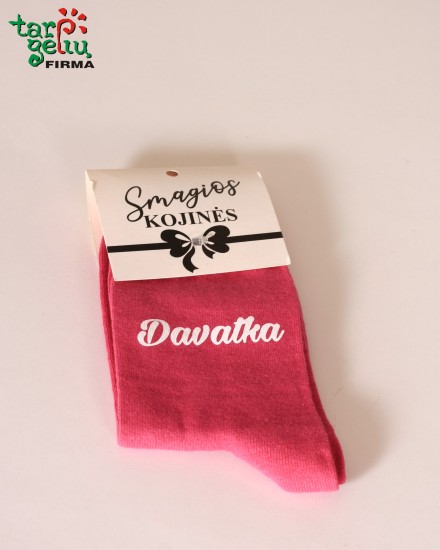 Kojinės su užrašu "Davatka"