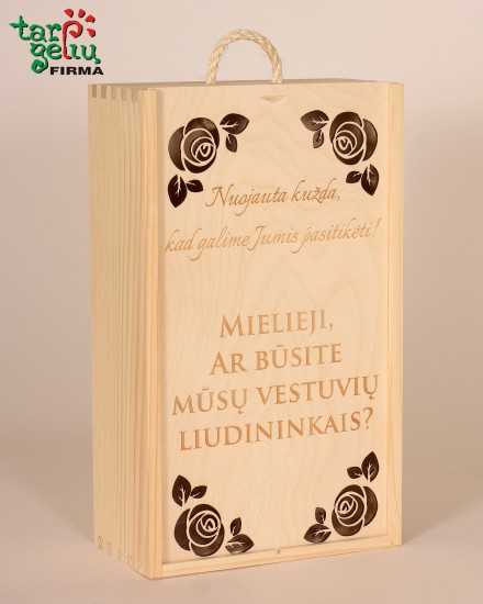 Vyno dėžė "Nuo krikštynų iki 18-tojo..."