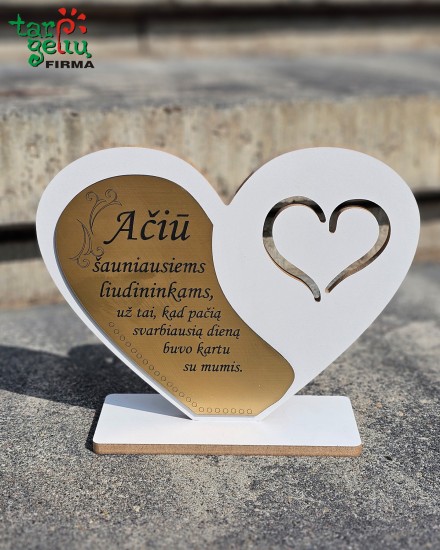 Pastatoma padėka liudininkams "Širdis"