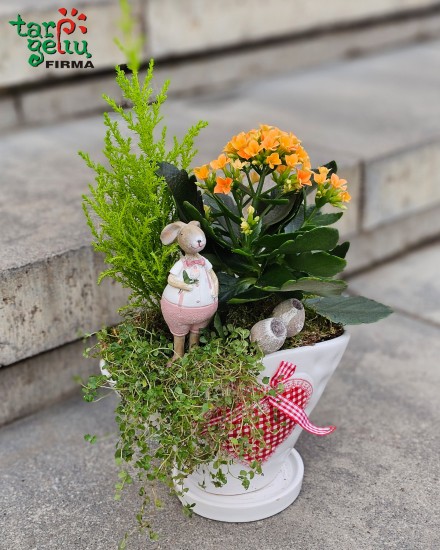 Žaismingas velykinis krepšelis