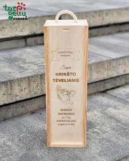 Vyno dėžė "Super krikšto tėveliams"