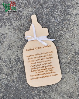 Prašymai krikšto tėveliams "Buteliukas"