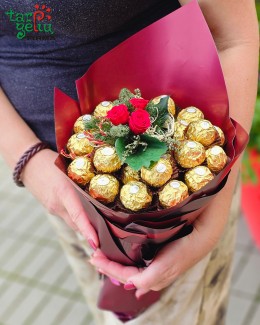 Saldainių puokštė "Ferrero Rocher"