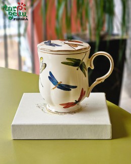 Puodelis su sieteliu "Laumžirgiai"