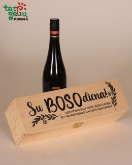 Vyno dėžė "Su Boso diena!"