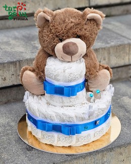 Pampersų tortas "Meškutis"