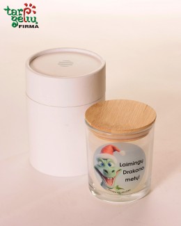 Sojų vaško žvakė "Laimingų drakono metų"