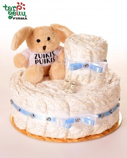 Pampersų tortas "Zuikis puikis"