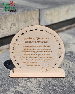 Pastatoma padėka krikšto tėveliams