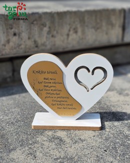 Pastatoma širdis-padėka krikšto tėveliui