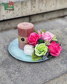 Muilo rožės ir žvakė "SPA"
