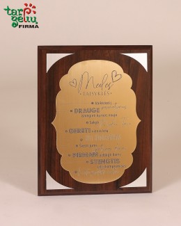 Plaketė "Meilės taisyklės"