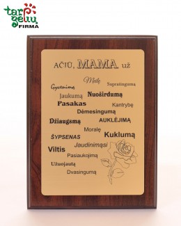 Plaketė "Padėka Mamai"