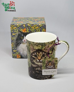 Puodelis "William Morris Cats"