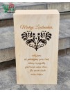 Dviguba vyno dėžė "Padėka liudininkams"