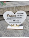 Pastatoma širdis "Perlinių vestuvių metinės"