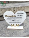 Pastatoma širdis "Deimantinių vestuvių metinės"