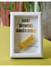 Esant būtinybei išmušti stiklą! (Aukso luitas-žiebtuvėlis)