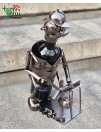 Metalinis butelio laikiklis „Stalius“