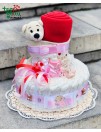 Pampersų tortas ir pledas