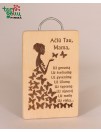 Padėka ant lentelės "Ačiū Tau, Mama"