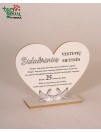 Pastatoma širdis "Sidabrinių vestuvių metinės"