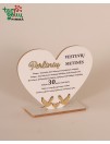 Pastatoma širdis "Perlinių vestuvių metinės"