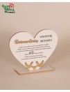 Pastatoma širdis "Deimantinių vestuvių metinės"