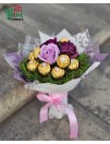Puokštelė su muilo rožėmis ir Ferrero Rocher
