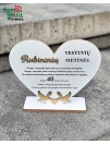Pastatoma širdis "Rubininių vestuvių metinės"