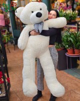 Baltas pliušinis meškinas (160 cm)