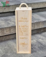 Vyno dėžė "Medinių vestuvių proga"