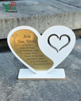 Pastatoma padėka tėveliui "Širdis"