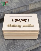 Medinė dėžė "Vestuvių paštas"