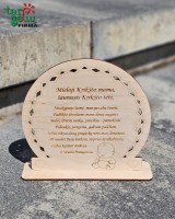 Pastatoma padėka krikšto tėveliams