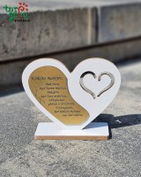 Pastatoma širdis-padėka krikšto mamytei