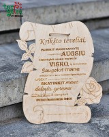 Papyrus padėka krikšto tėveliams