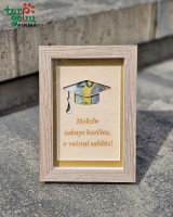 Rėmelis pinigams "Mokslo šaknys karčios..."