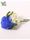 Butonjerė iš mėlynos rožės