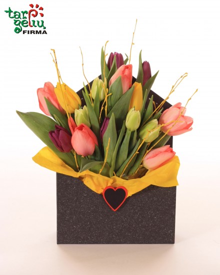 Arrangement TULIPS HANDBAG 