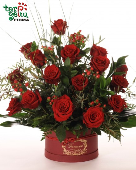 Arrangements of red roses