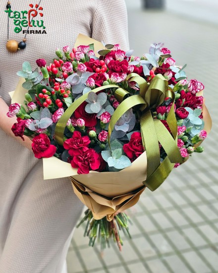 Colorful Gladiolus bouquet + GIFT 