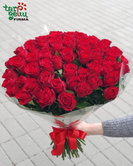 Bouquet of 50 red roses